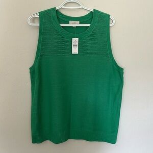 Loft knit sleeveless sweater